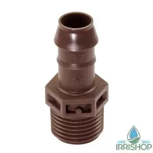 ADAPT P/ TUBO GOTEJADOR 1/2" F X 17 MM