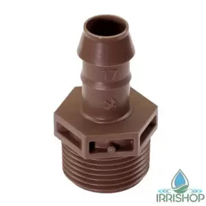 ADAPT P/ TUBO GOTEJADOR 3/4" F X 17 MM